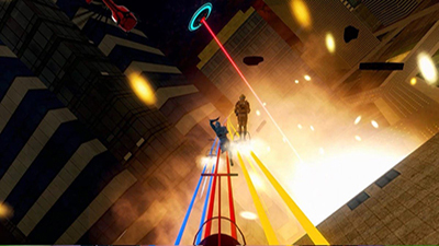 VRジェットコースター「アーバンキックウェイ」