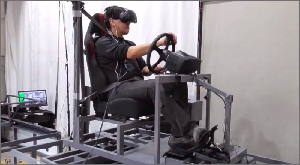 自動車の運転感覚・体感をVRでシミュレート「ハシラスVRドライブ